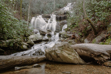 Fototapeta premium Catawba waterfalls Old Fort North Carolina
