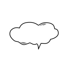 hand drawn speech bubble