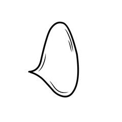 hand drawn speech bubble