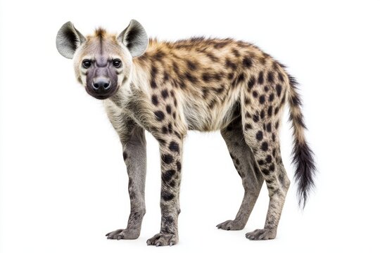 With head turned to the side, a spotted hyena displays its striking pattern of fur, highlighting its inquisitive nature and adaptability in the wild.