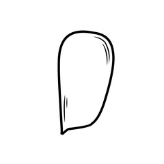 hand drawn speech bubble