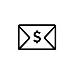 Obraz premium Envelope Icon, Minimal Simple Logo