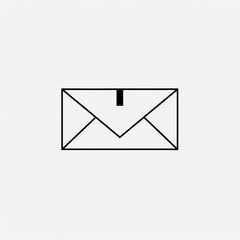 Envelope Icon, Minimal Simple Logo