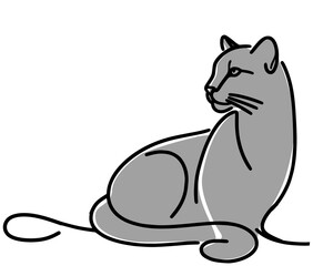 Illustration of jaguar, illustration of cheetah