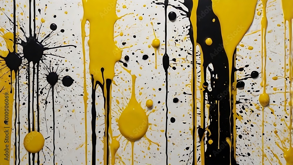 Poster abstract digital artwork of a paint style background with splashes and splatters colors composition 