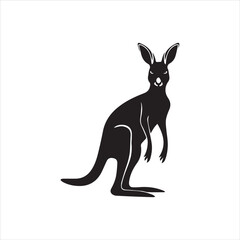 Obraz premium kangaroo illustration,animal, cartoon, vector, illustration, donkey, mammal