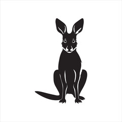 kangaroo illustration, animal, rabbit, cartoon, vector, illustration, bunny, kangaroo, donkey, mammal, hare, funny, easter, cute, art, silhouette, isolated, drawing, nature, white, character, farm, 
