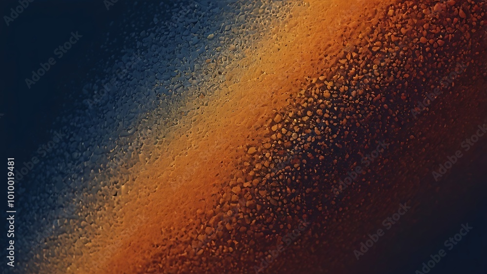Poster abstract grungy gradient leather like textured background of a split layout with warm orange color a