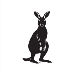 kangaroo illustration, animal, rabbit, cartoon, vector, illustration, bunny, kangaroo, donkey, mammal, hare, funny, easter, cute, art, silhouette, isolated, drawing, nature, white, character, farm, 