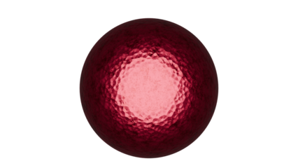a red egg with a pink center on a white background