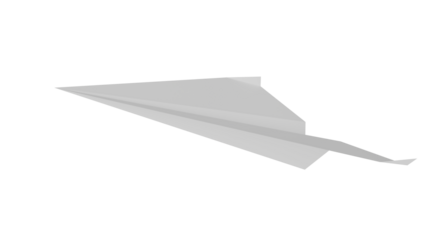 a paper airplane is flying in the sky