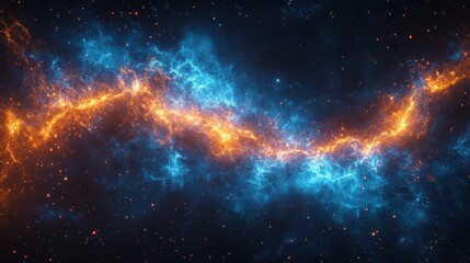 Obraz premium Blue wave power energy graphic background