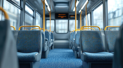 Fototapeta premium A bus with a sign that says 