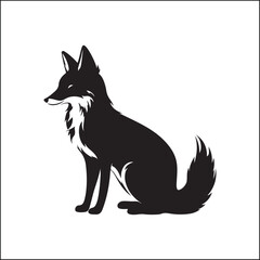 fox in the woods,animal, dog, cartoon, vector, illustration, fox