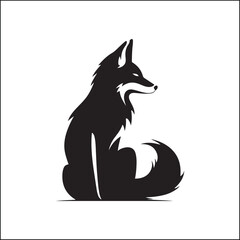 fox in the woods,animal, dog, cartoon, vector, illustration, fox