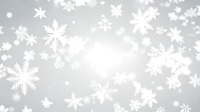 seamless 4K animation gently falling snow flakes pattern offeringbeautiful winter backdrop both large small floating alpha channel snowflake snow background christmas white flake new year