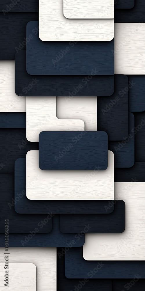 Poster abstract blue and white geometric pattern background for presentation website or design