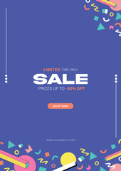 Naklejka premium Poster geometry colorfull for special offer collection