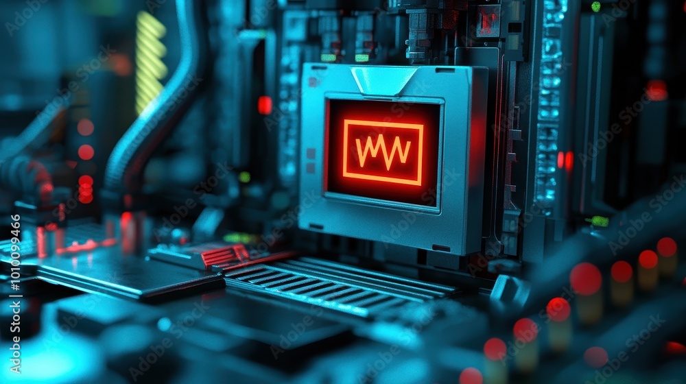 Poster waveform display on electronics control panel