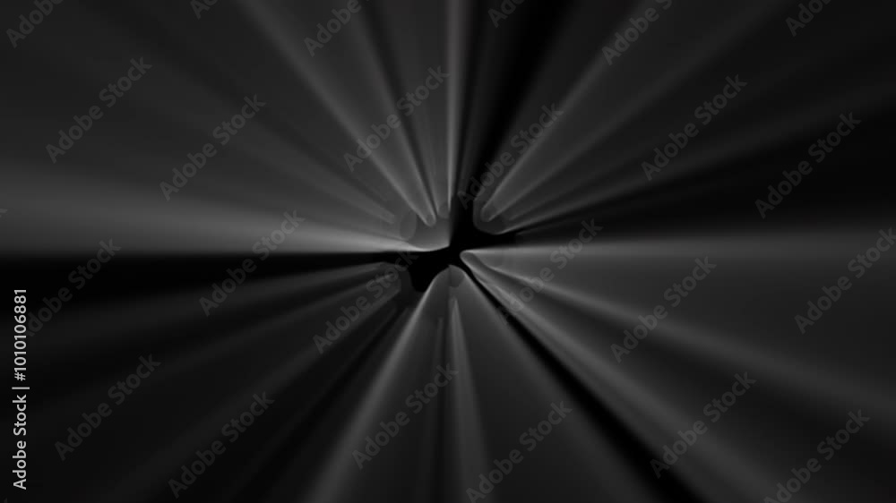 Wall mural abstract volumetric light animation background. light rays. seamless loop