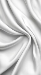 Fototapeta premium Abstract White Satin Fabric Texture Background Draped Fabric Soft Elegant Smooth Shi