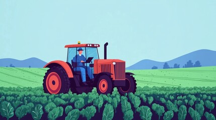 Fototapeta premium Agricultural Market Research Analysis Image