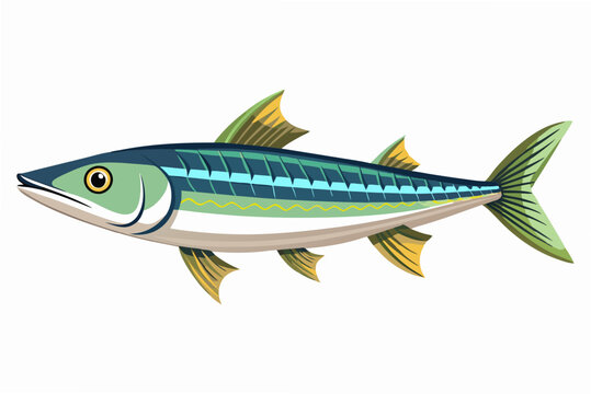 recommend clip art:  Fresh sturgeon fish vector illustration
