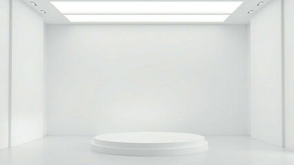 Fototapeta premium empty shelf for exhibit