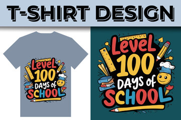 100 Days of School motivation education  typography t shirt  design, Welcome back to School.