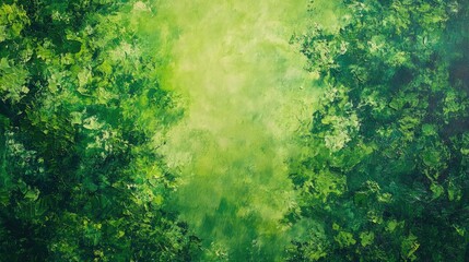 Obraz premium Lush green abstracts in natural serenity