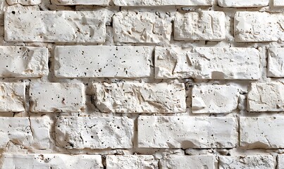 Fototapeta premium White brick wall texture. Abstract background for design.