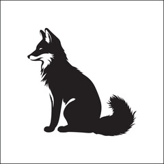 fox in the woods,animal, dog, cartoon, vector, illustration, fox