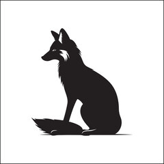 fox in the woods,animal, dog, cartoon, vector, illustration, fox