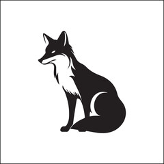 fox in the woods,animal, dog, cartoon, vector, illustration, fox