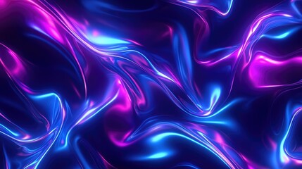 Obraz premium Neon abstract patterns pulsating with energy