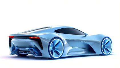 Fototapeta premium Cartoon vector art illustration background wallpaper of fast super sports car 4k 