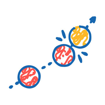 roquet croquet game doodle icon sketch vector. roquet croquet game sign. isolated symbol illustration