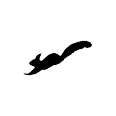 squirrel silhouette icon vector illustration