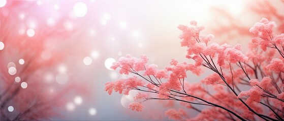 Fototapeta premium Pink Blossoms in Soft Light