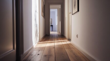 Obraz premium Sunlight Streaming Through a Hallway