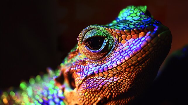Close Up of a Lizard's Eye - Wildlife Photography