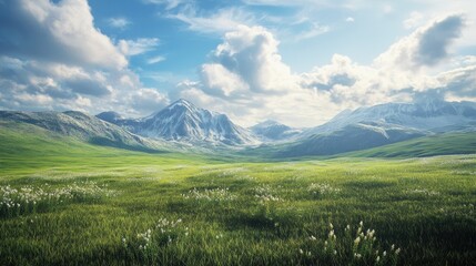 Serene landscapes in natural beauty