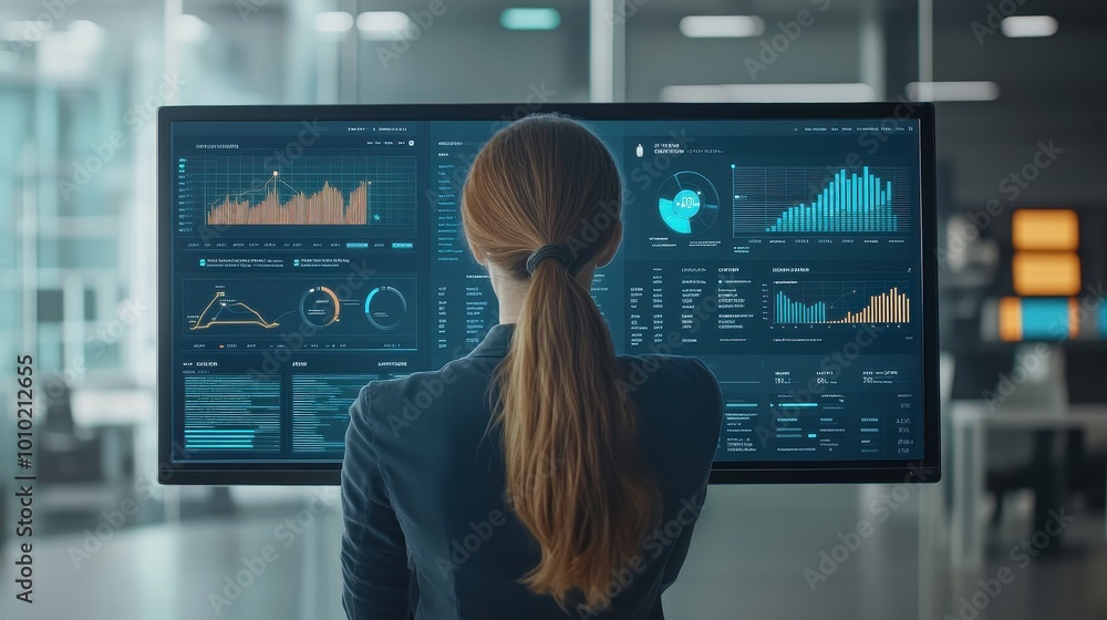 Aufkleber business analytics and data visualization dashboard