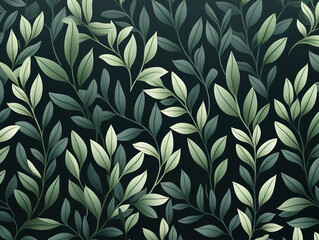 Fototapeta premium Outstanding Against a white background, small green leaves are isolated