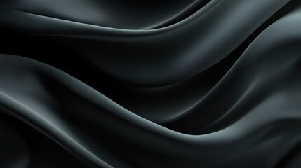 A black fabric with a wave pattern