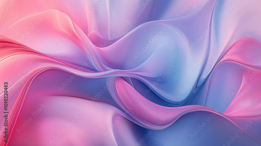 Aufkleber pink and blue swirl is creating a soft and dreamy background