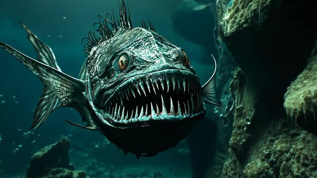 Deep Sea Terror: Anglerfish Encounter