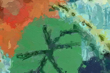 Oil paintings and various flowers, venomous snakes, monkeys, chrysanthemums, cats, dogs, and fish are beautiful