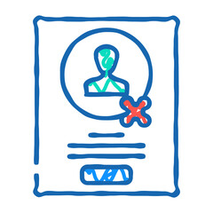 guerrilla testing ux ui design doodle icon sketch vector. guerrilla testing ux ui design sign. isolated symbol illustration