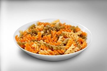 Creamy tasty fresh pasta with fresh herbs